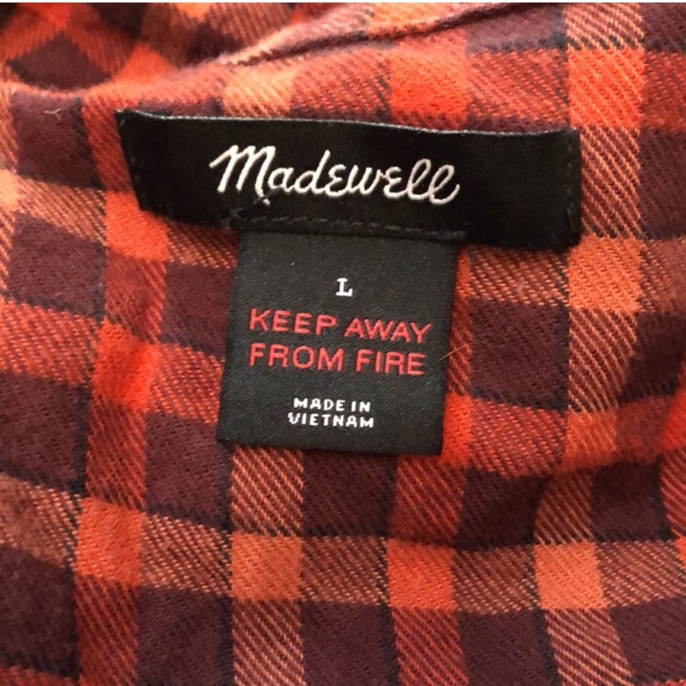 Madewell Flannel Bedtime Pajama Set Plaid Cozy Womens Flannel PJ Madewel